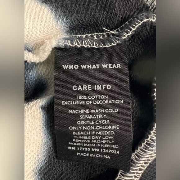 Who What Wear Puff Crewneck Tie-Dye Sweatshirt Size Small - Picture 5 of 7